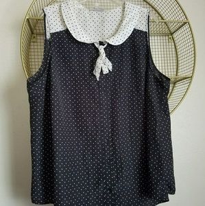 Modcloth polka dot top